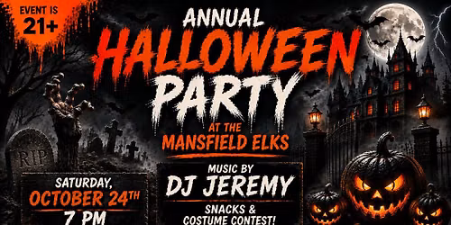 Mansfield Elks Lodge Annual Halloween Party 