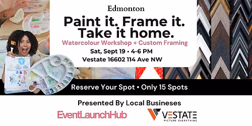 Watercolour Workshop + Custom Framing