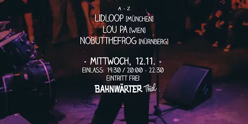 S\u00fcdbahnhofkonzerte im Bahnw\u00e4rter Thiel [Eintritt frei]