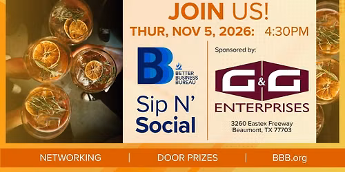 BBB Sip N' Social: G&G Enterprises