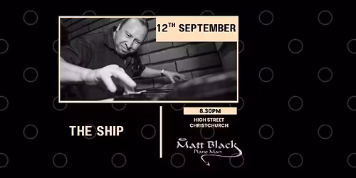 Matt Black - The Ship, Christchurch