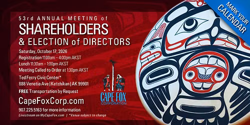53rd Annual Meeting of Shareholders & Election of Directors
