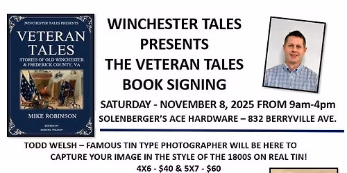 VETERAN TALES BOOK RELEASE AND SIGNING