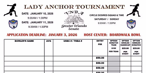 LADY ANCHOR TOURNAMENT