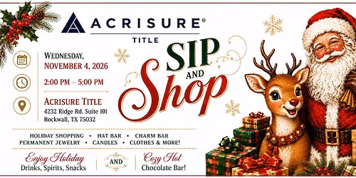 Holiday Sip & Shop