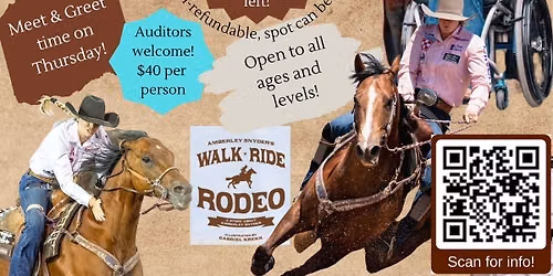 Amberley Snyder Barrels & Poles Clinic