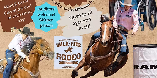 Amberley Snyder Barrels & Poles Clinic