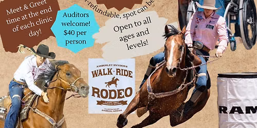 Amberley Snyder Barrels & Poles Clinic
