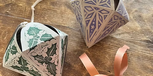 Festive Linocut Paper Decorations