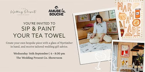Sip & Paint with Amuse La Bouche & The Wedding Present Company