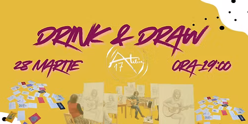 Drink & Draw - Atelier de desen artistic dup\u0103 model 