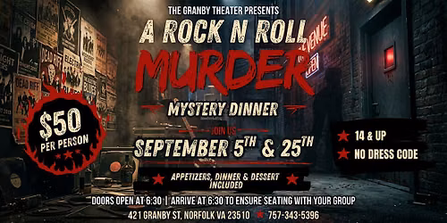 M**der Mystery Dinner at The Granby Theater