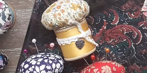\u2018Pinning it down\u2019 Cotton Reel Pin Cushion with Julie Williams 
