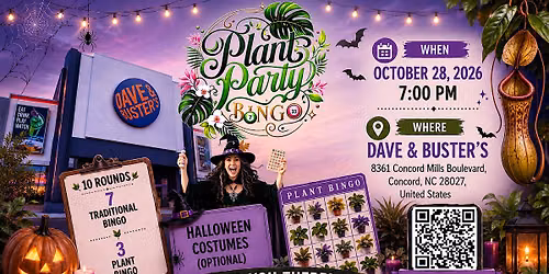 Plant Party Bingo: A Spooky Night at Dave & Buster's