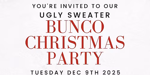 Ugly Christmas Sweater Bunco Party \ud83c\udf84