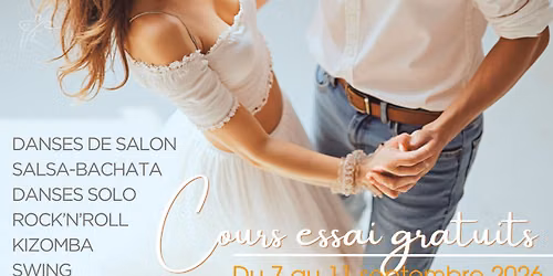 Semaine de Cours d'essai GRATUITS