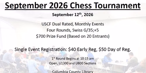 September '26 - Chess League \/ Tournament