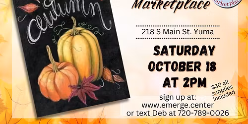 Painting at Margie Rose: Autumn!