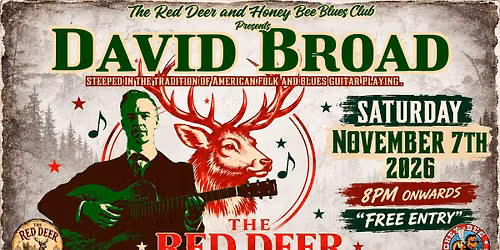 David Broad @ The Red Deer (Honey Bee Blues Club)