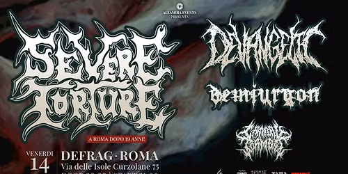 SEVERE TORTURE (NL) + Devangelic + Demiurgon + Cranial Torment \/\/ Defrag -14.11.2025-