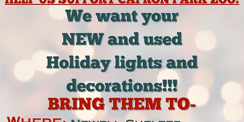 SA Lions Holiday Lights & Decoration Drive for Capron Park Zoo