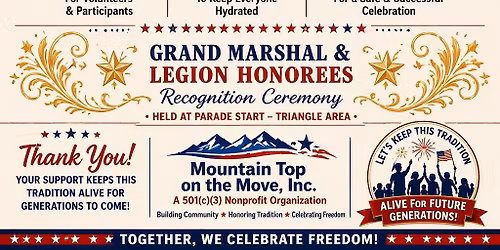 Patron Supporters July 4th Ceremony 
