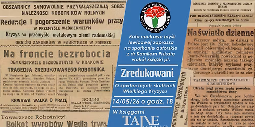 Spotkanie autorskie z dr. Kamilem Piska\u0142\u0105 wok\u00f3\u0142 ksi\u0105\u017cki "Zredukowani"