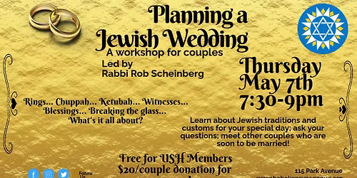 Planning a Jewish Wedding (A Workshop for Couples)