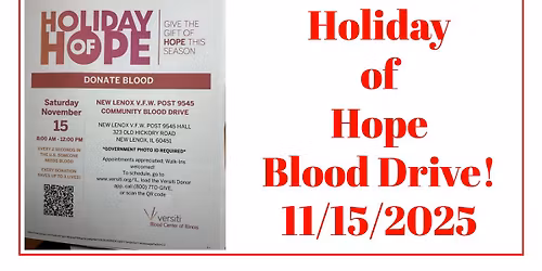 NL VFW Post 9545 Community Blood Drive