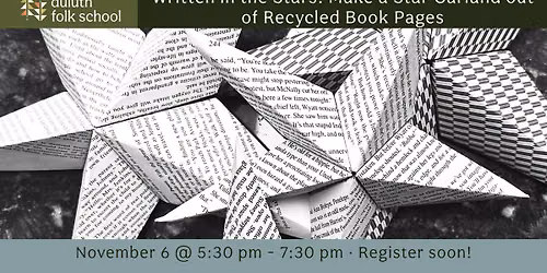 Written in the Stars: Make a Star Garland out of Recycled Book Pages