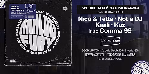 Analog Fury - Gabber Friday