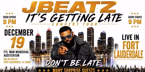 JBeatz - It's Getting Late Tour