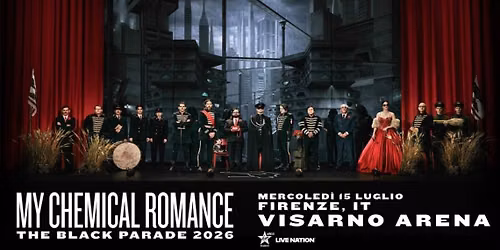 MY CHEMICAL ROMANCE Firenca | Prijevoz autobusom + Hotel + Ulaznica