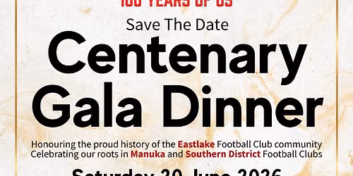 EFC Centenary Gala Dinner