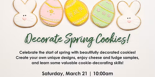 Cookie Decorating Workshop: Spring Designs