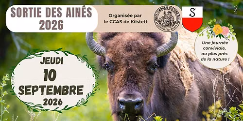 SORTIE DES A\u00ceN\u00c9S 2026 : SAFARI BISONS ET DECOUVERTE DU SABOTIER