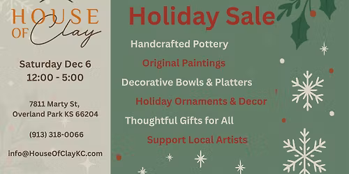 Holiday Sale and Open House