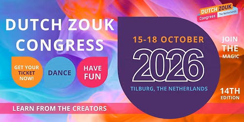 Dutch Zouk Congress The Netherlands 2026 - 14th edition - Official
