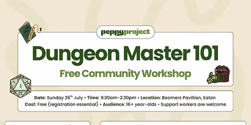 Dungeon Master 101 - Free Community Workshop (16+)