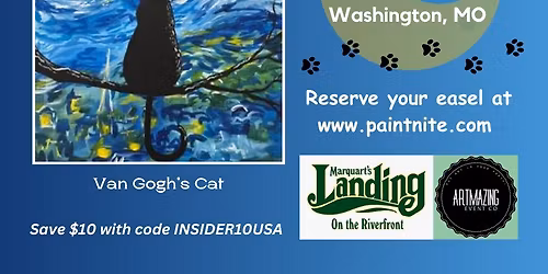 05\/14\/2026 Paint Nite UPSTAIRS at Marquart\u2019s Landing in Washington, MO