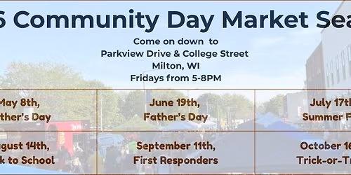 Trick -or- Treat ~ Milton Community Day Markets