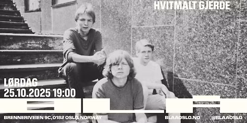 Hvitmalt Gjerde \/ BL\u00c5 (UTSOLGT)