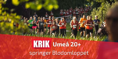 Blodomloppet med KRIK Ume\u00e5 20+