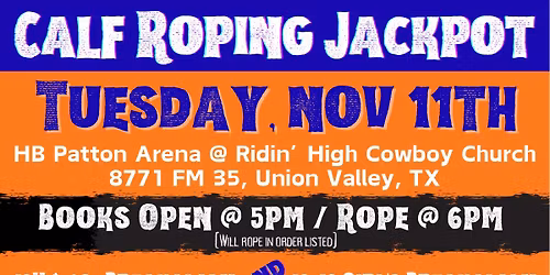 Breakaway & Calf Roping Jackpot