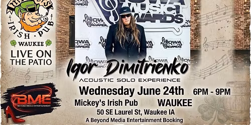 Igor Dimitrienko Acoustic Solo Experience at Mickey's Irish Pub
