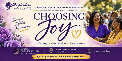 Purple Roses: Emotional Wellness | Choosing Joy