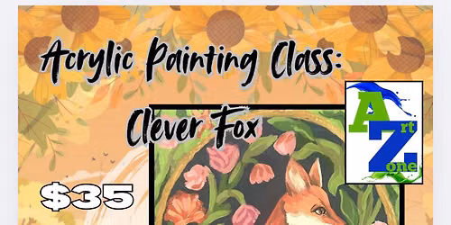 Acrylic Painting: Clever Fox