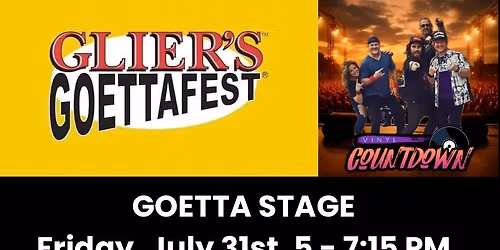 Vinyl Countdown LIVE @ Glier\u2019s Goettafest (Goetta Stage)