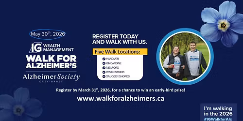 IG Wealth Management Walk for Alzheimer\u2019s in Meaford