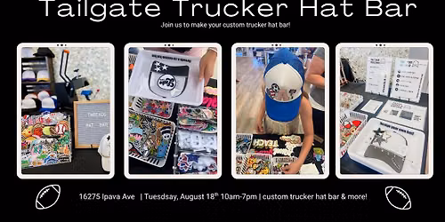 Custom Trucker Hat Bar at Threads & Co